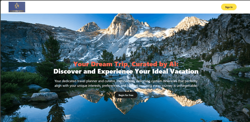 Wanderplan - AI Driven Trip Planner